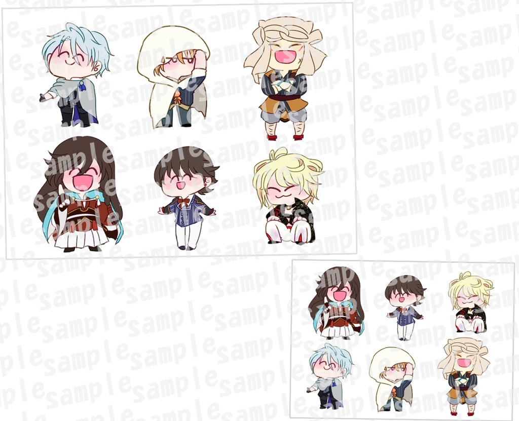 刀剣乱舞 ミニキャラステッカー