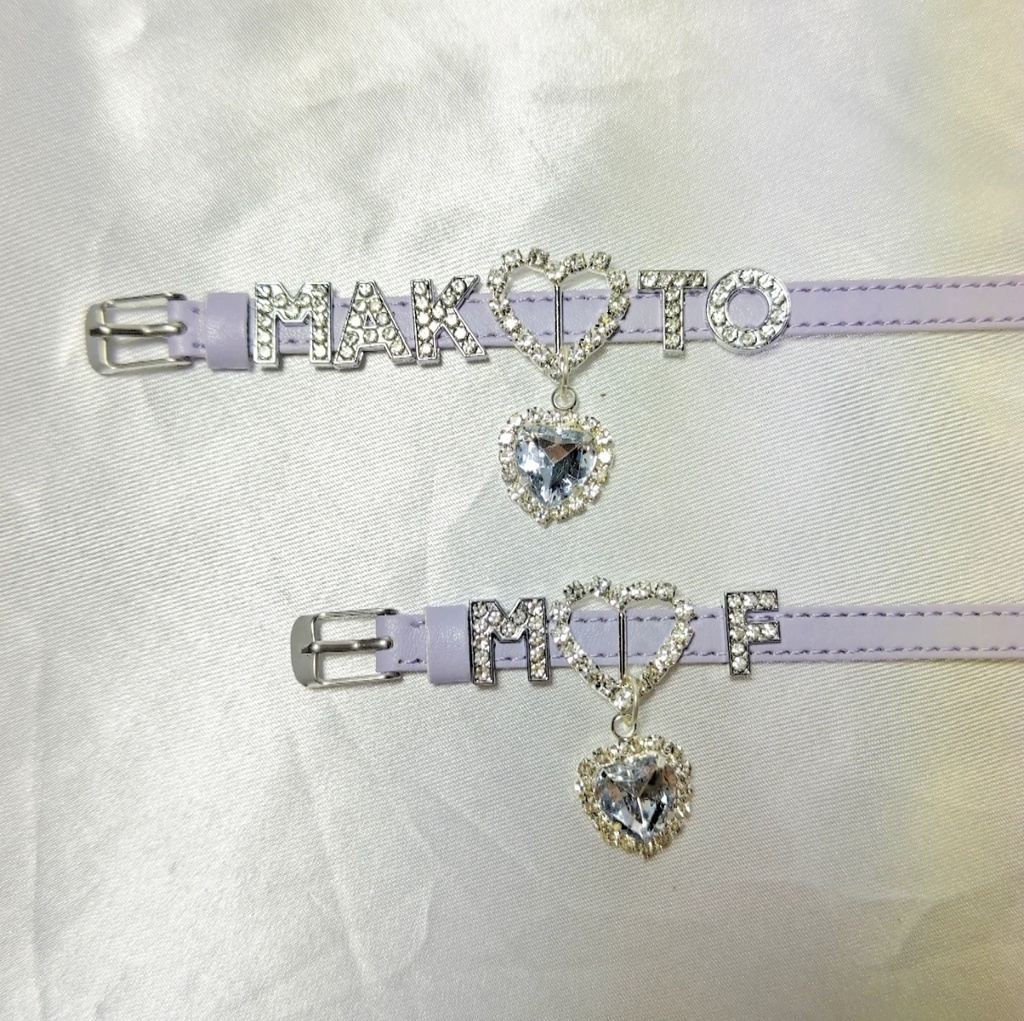 レザーベルト風ブレスレット