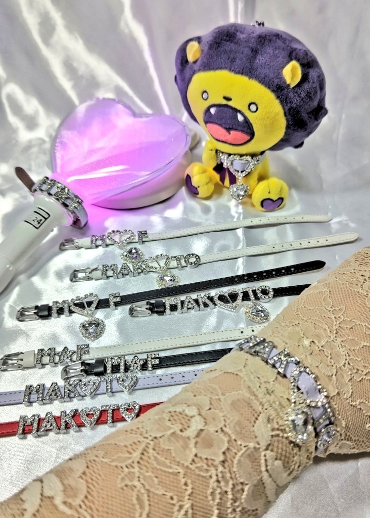 レザーベルト風ブレスレット