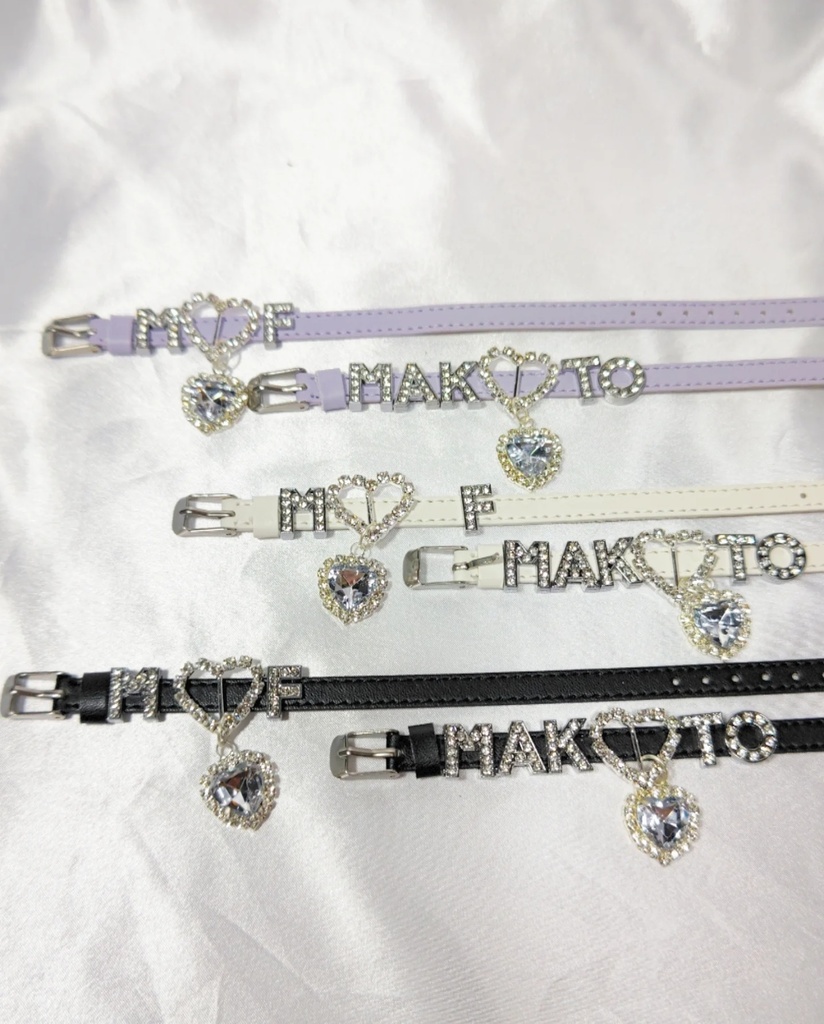 レザーベルト風ブレスレット