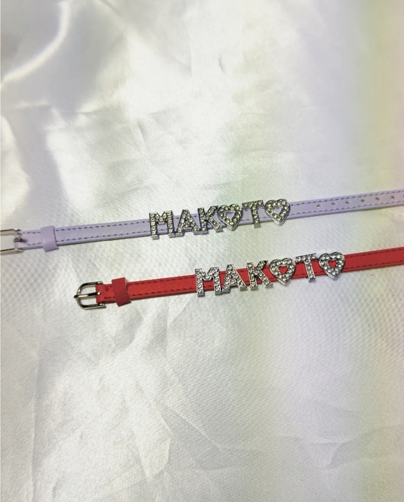 レザーベルト風ブレスレット