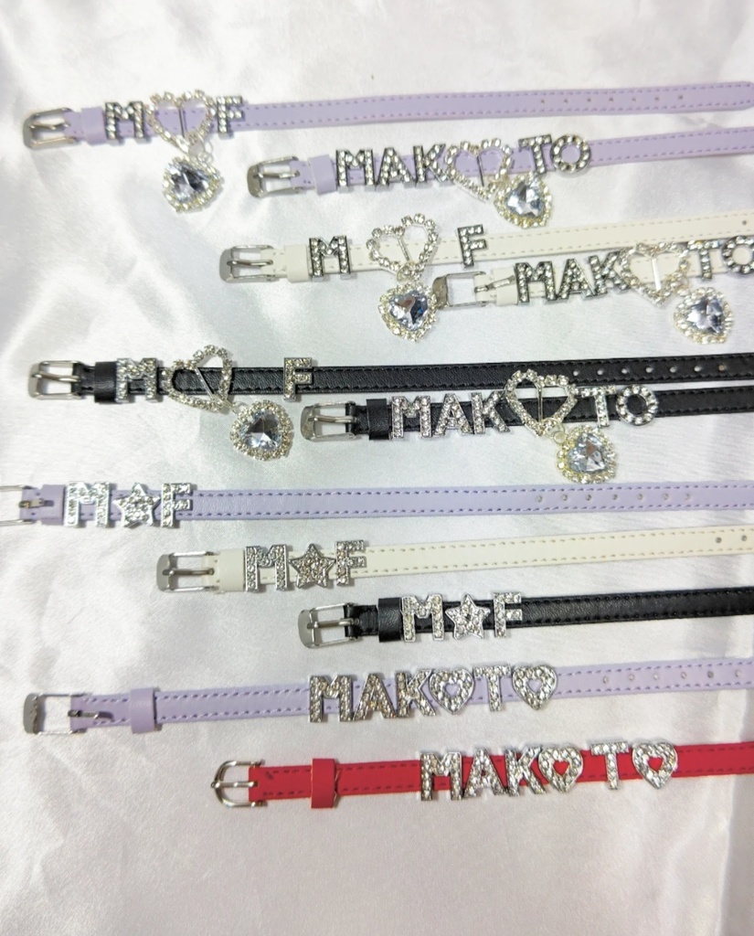 レザーベルト風ブレスレット