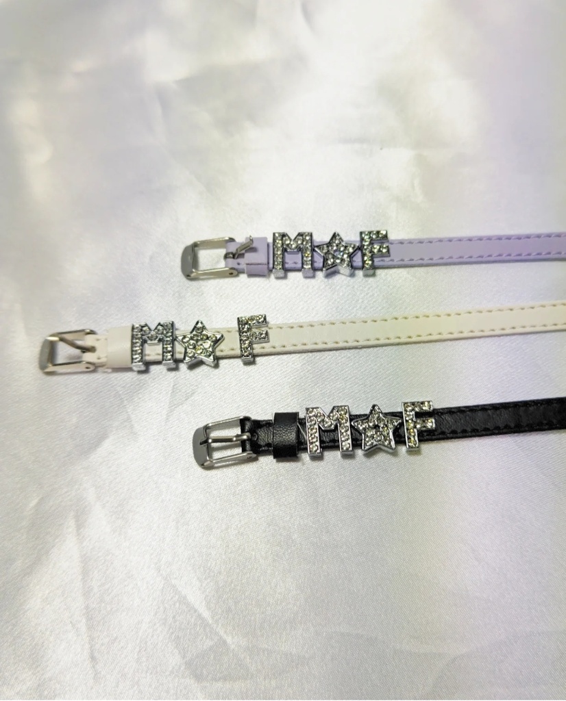 レザーベルト風ブレスレット