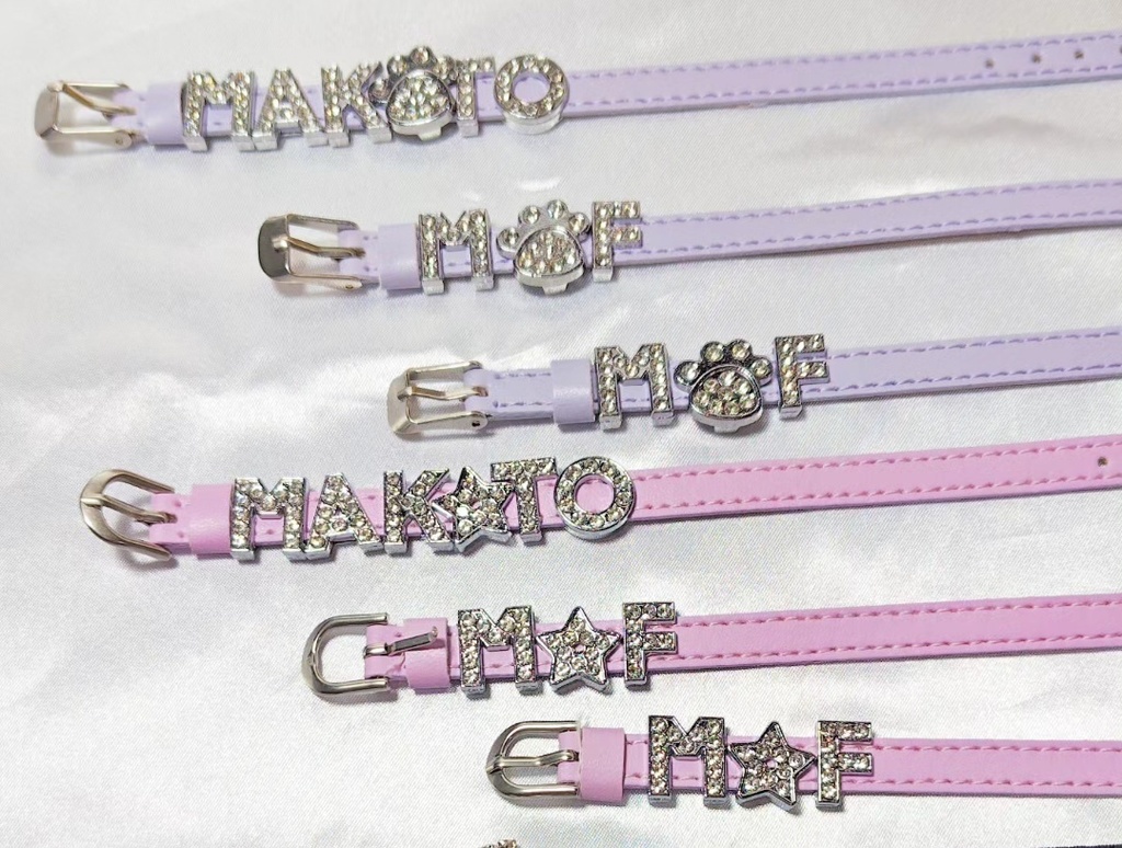 レザーベルト風ブレスレット