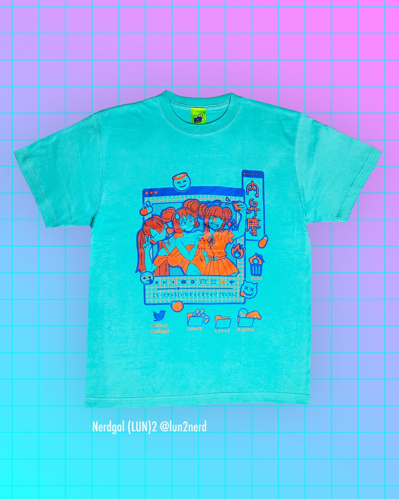 Cainコラボ！内弁慶ナードギャルズ Tシャツ