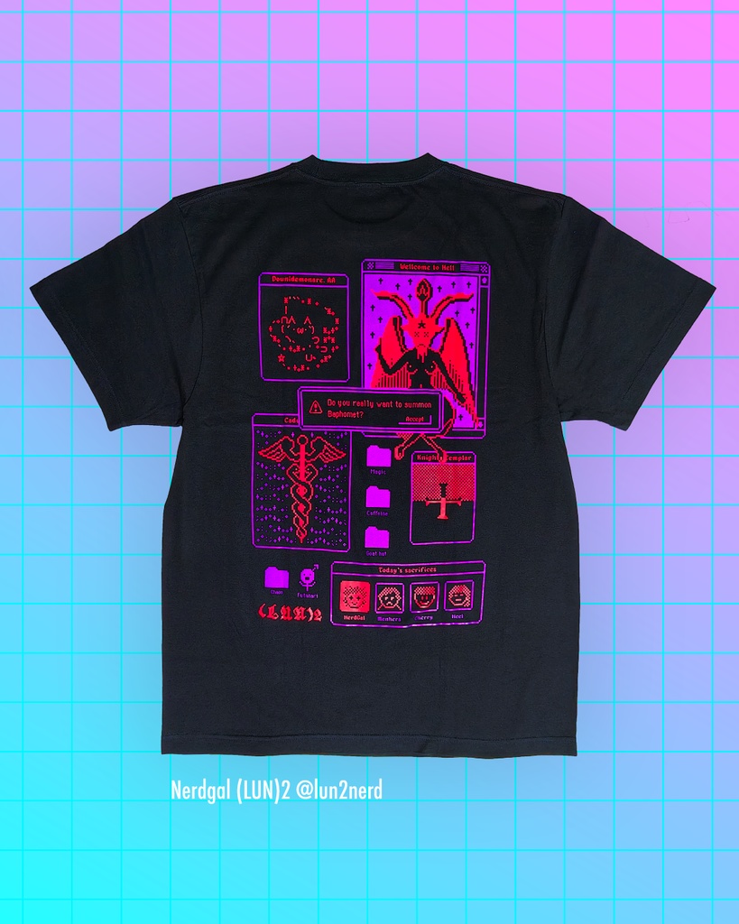黒魔術デスクトップ Tシャツ