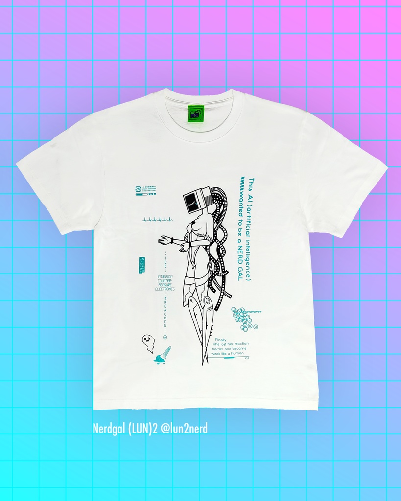 人間になりたかったAI white Tシャツ
