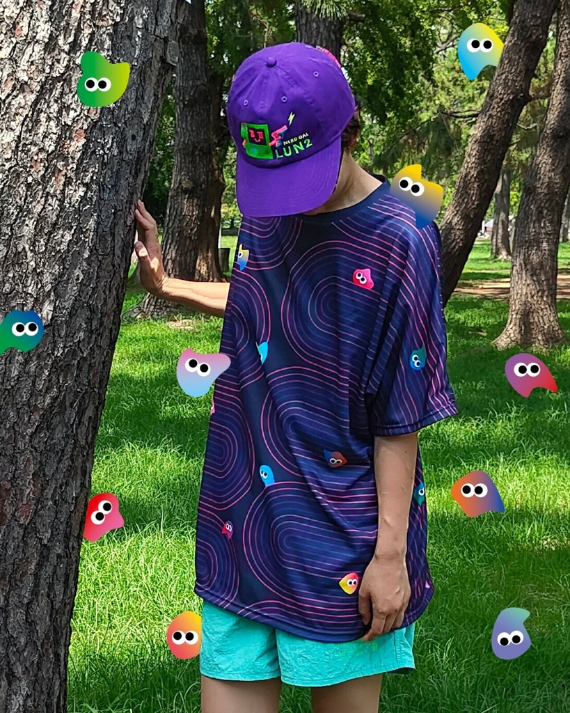 小さいそわそわ|Tシャツ-赤