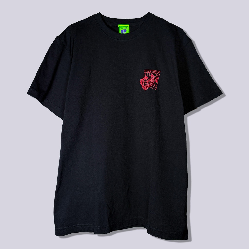 和彫×サイバー 朱雀|Tシャツ-黒