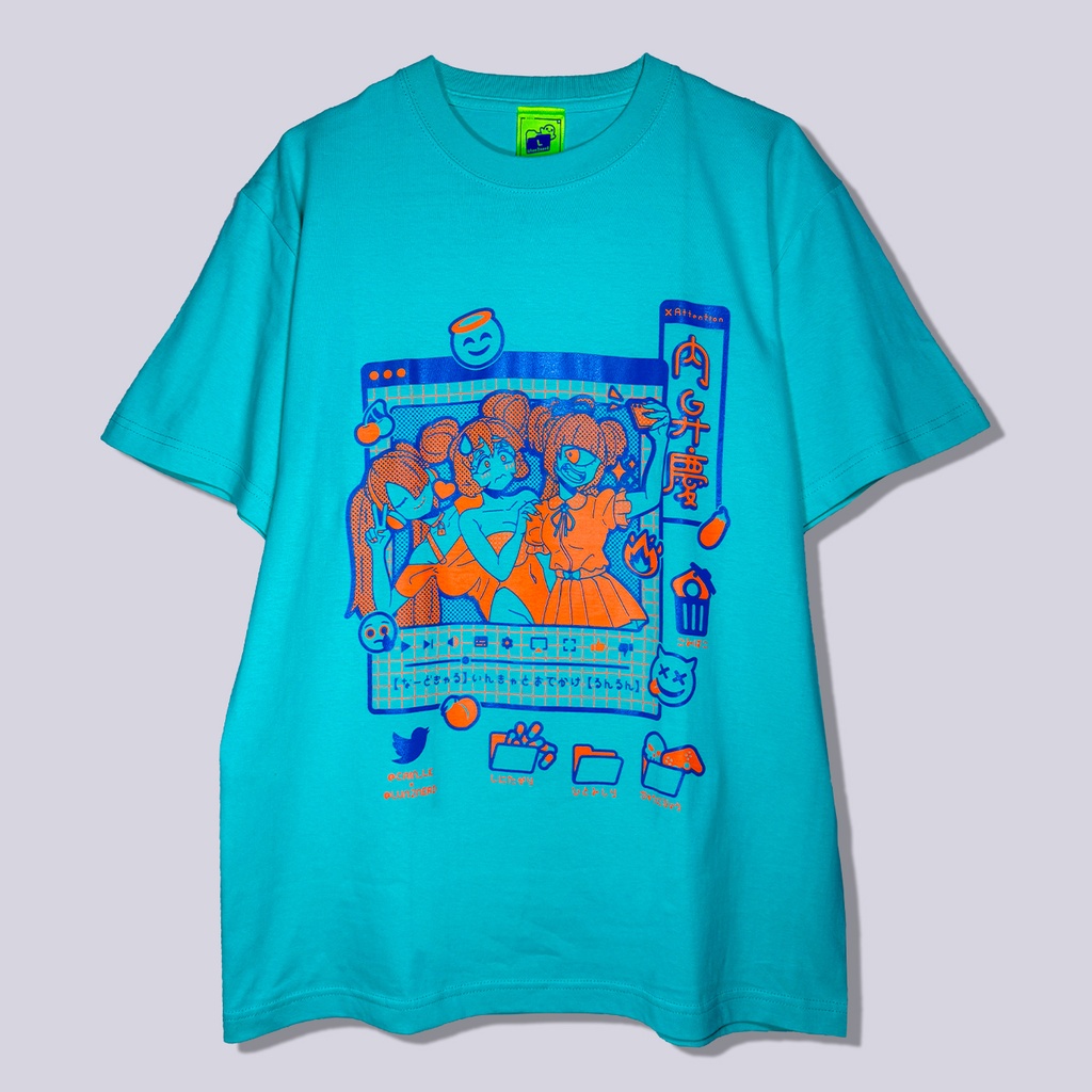 ナードギャルズ配信中|Tシャツ-ミント
