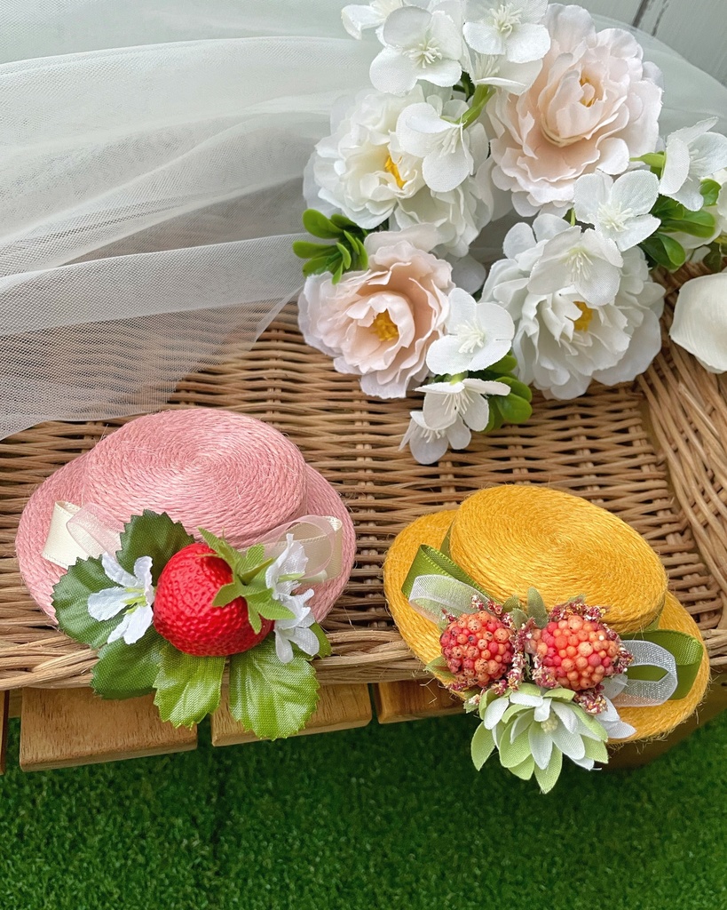 果実とお花の帽子(全2種)