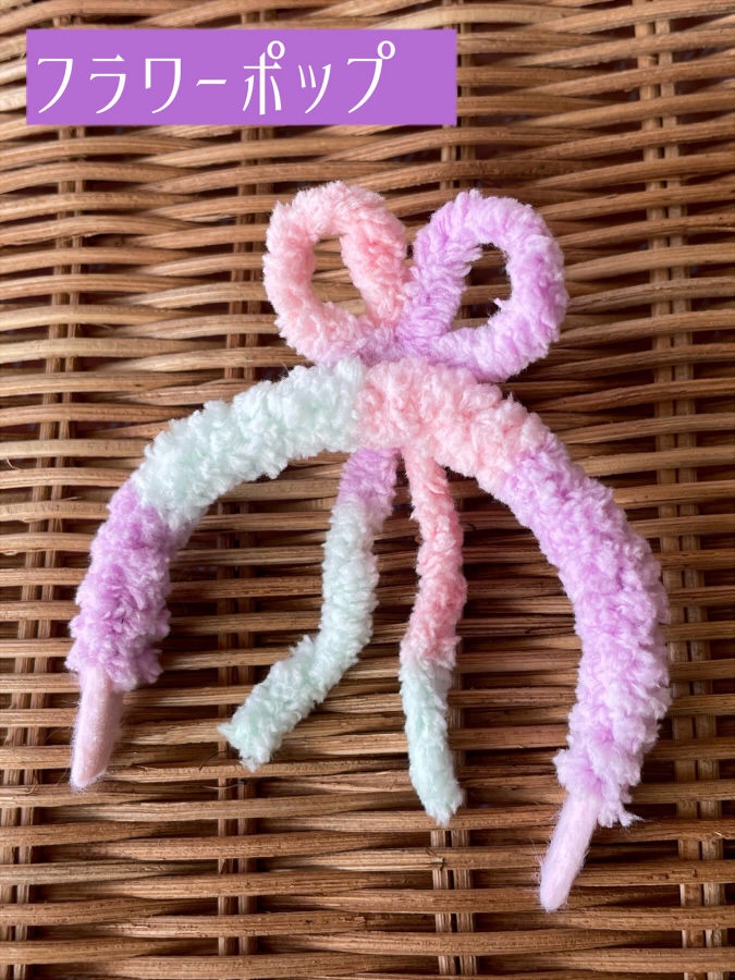 うさちゃん風もこもこリボンカチューシャ2