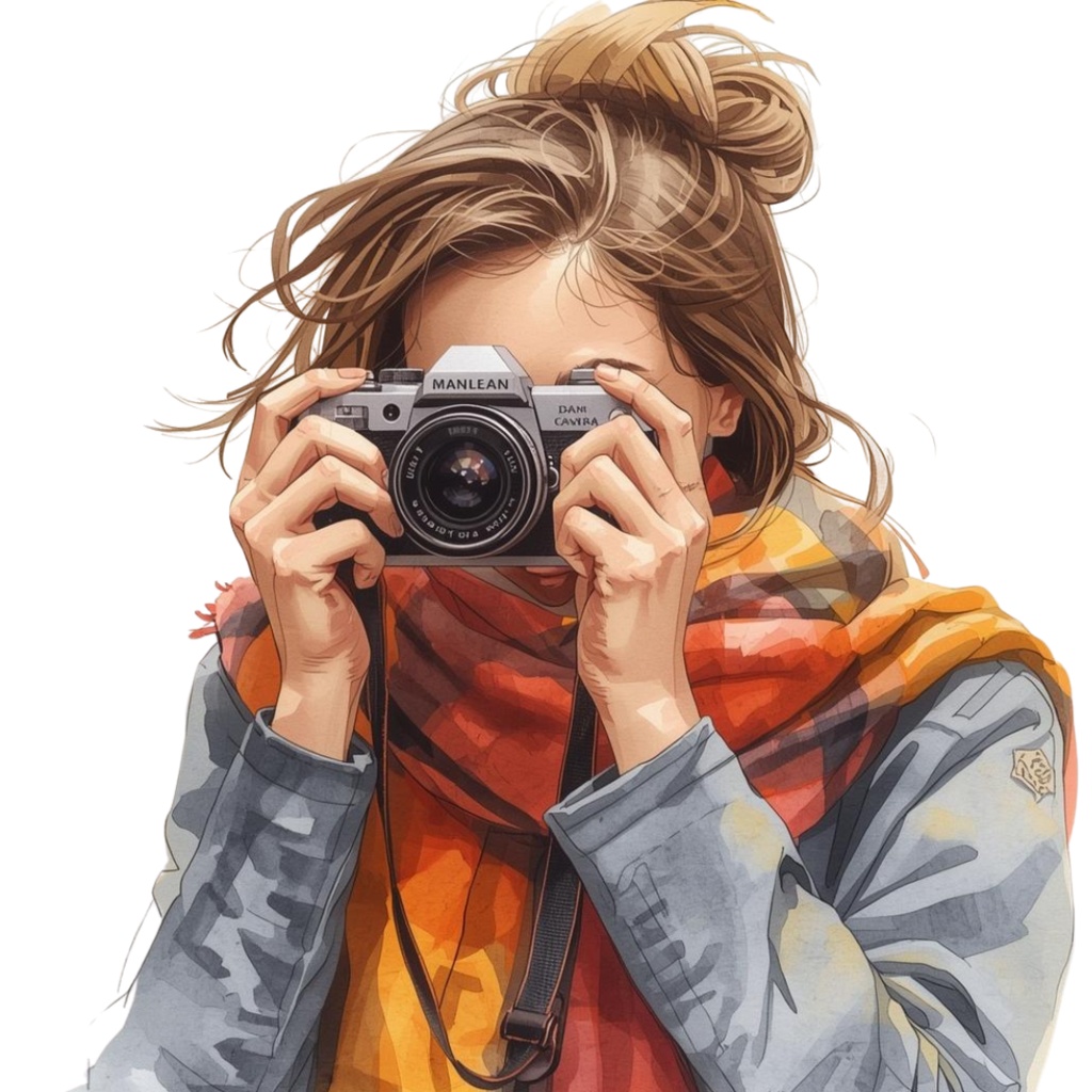 秋の旅行シリーズ|アンティーク水彩クリップアートセット(12点・PNG・透過)