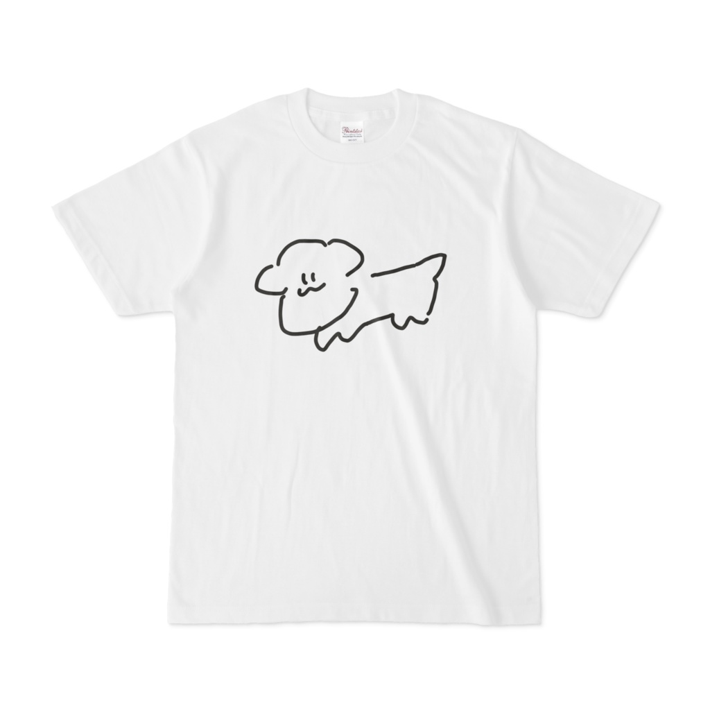 虚無しゃくれわんこTシャツ