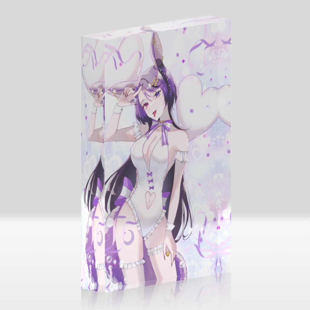 ハフアニ1枚絵アクリルブロック/Illust:ｵｽｶ様