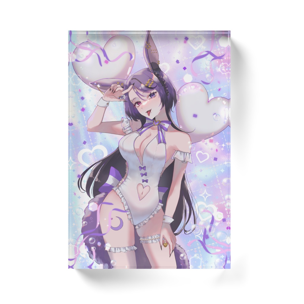 ハフアニ1枚絵アクリルブロック/Illust:オスカ様