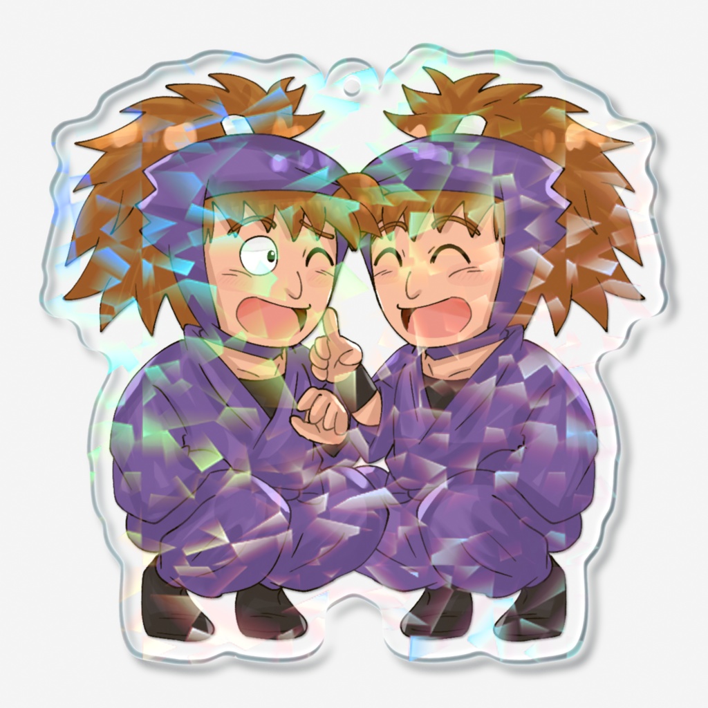 双忍キラキラアクリルキーホルダー