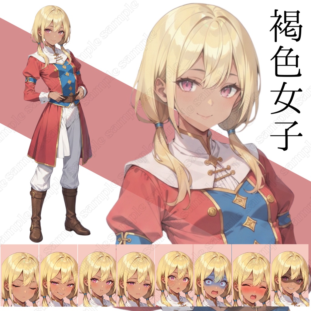 立ち絵素材_フリー素材イラスト_女性_ファンタジー ファンタジーパック【003】