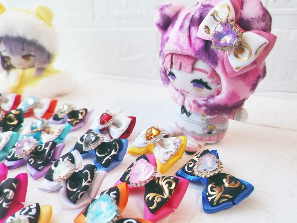 ୨୧ぬい服用ピン付リボン୨୧