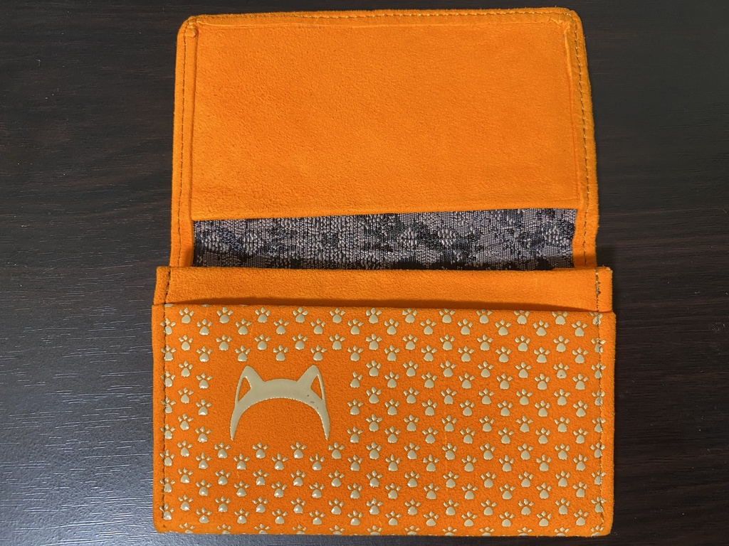 わたさんにゃん×甲州印伝 名刺入れ