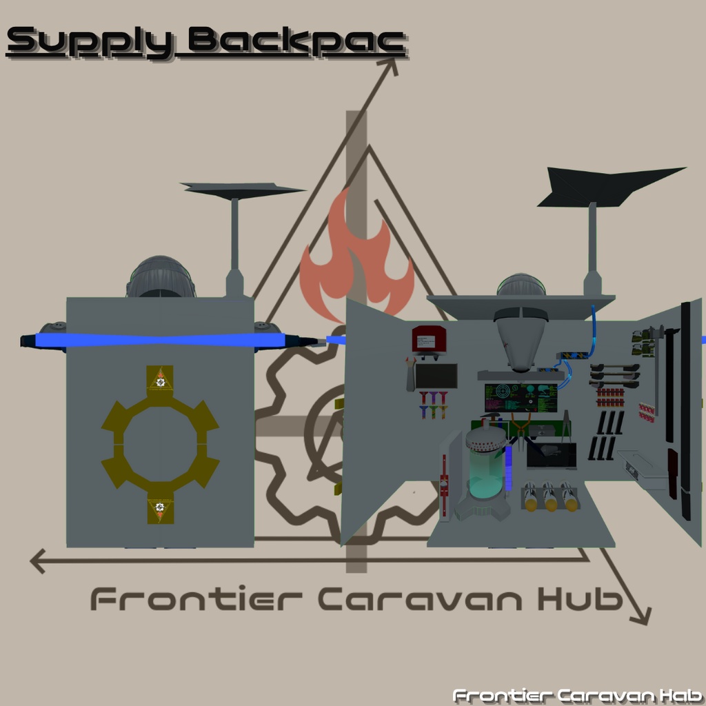 Frontier Caravan Hub社 Supply Backpac(サブドローン付き補給バック大)