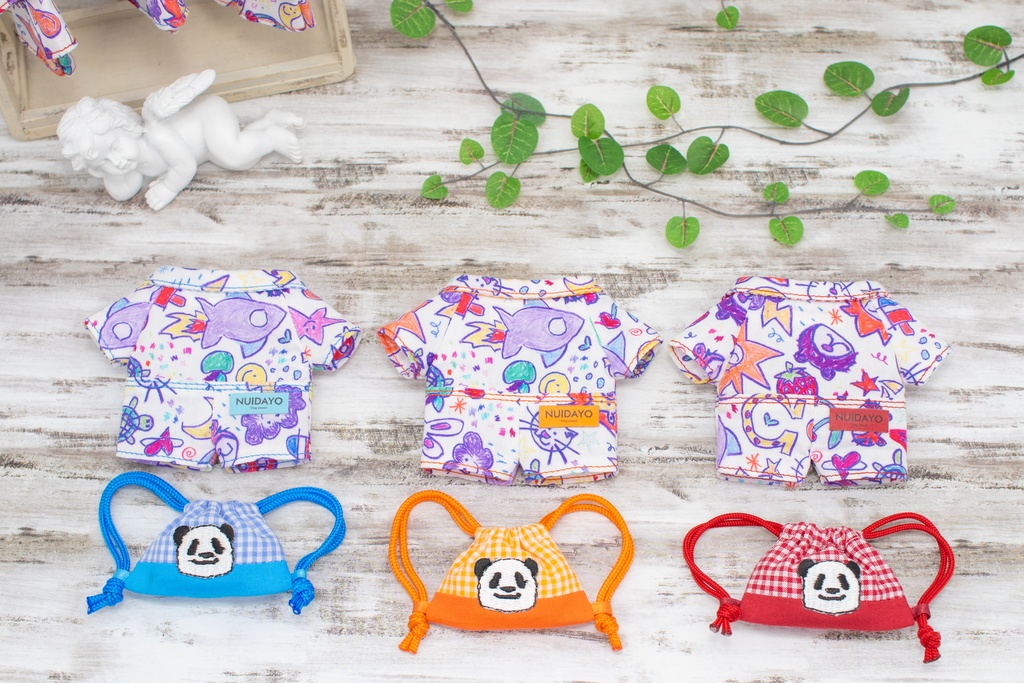 【16cmぬい】カラフルつなぎセット