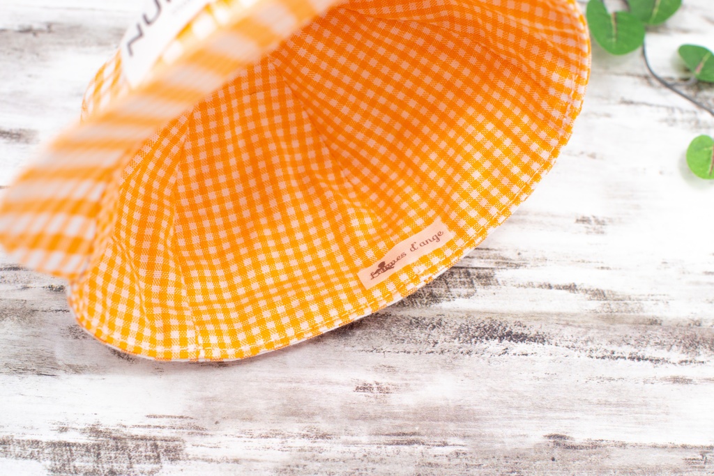 【16cmぬい】ギンガムチェックキャップ