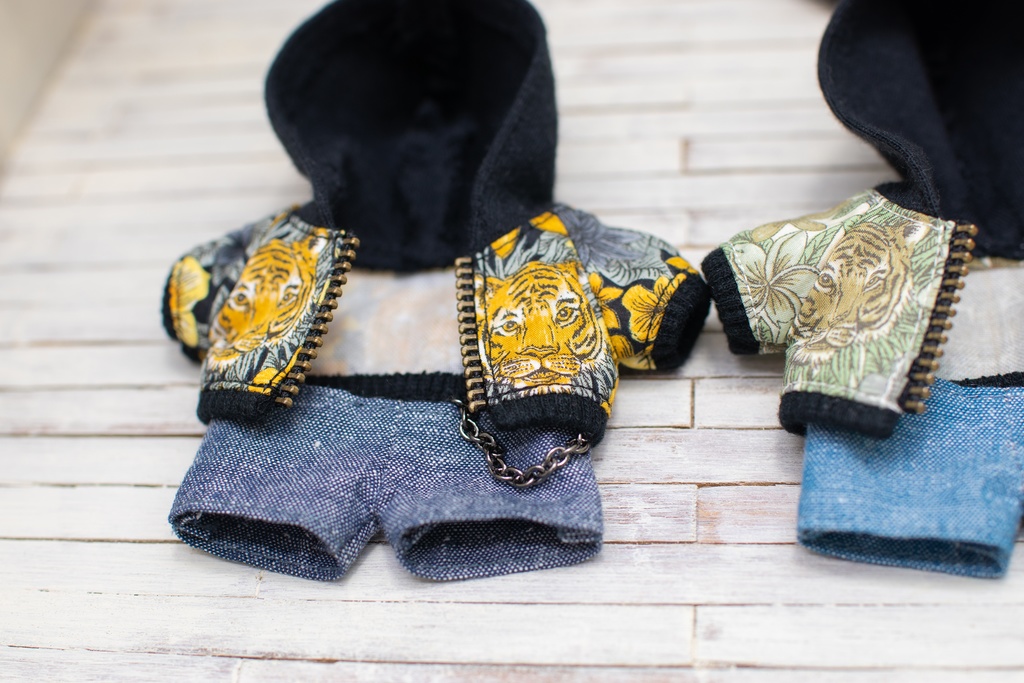 【16cmぬい】tigerリブジャケットセット