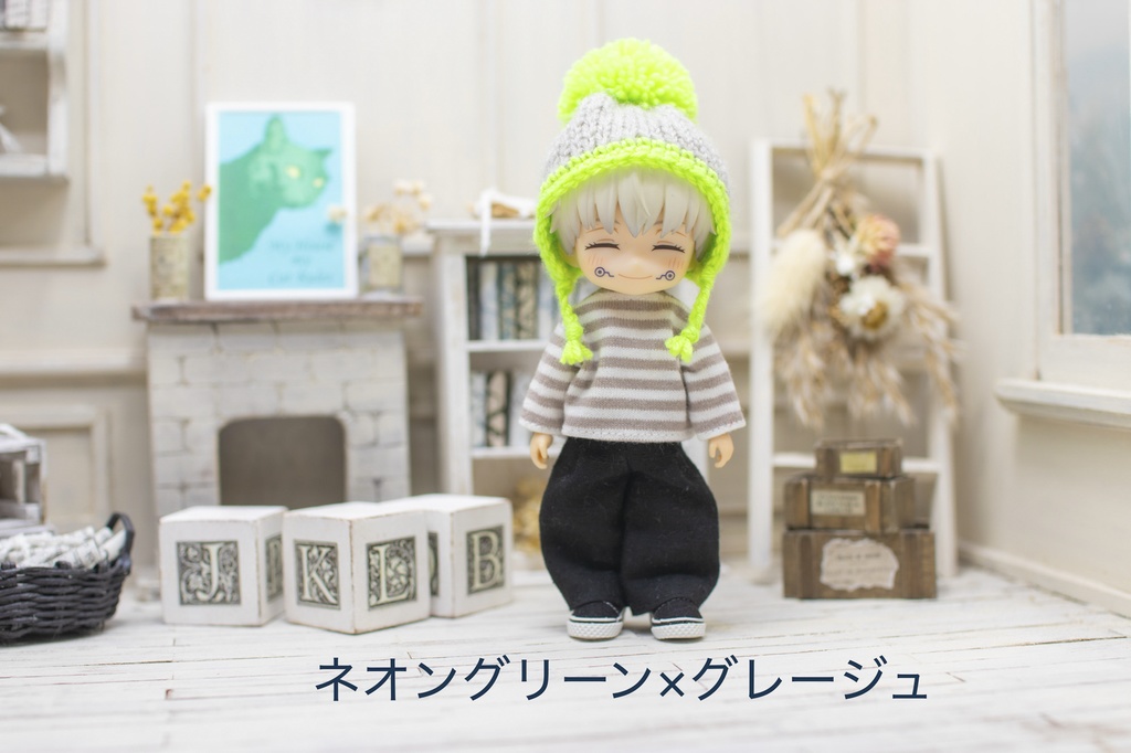 【受注制作】Neon flap Beanie