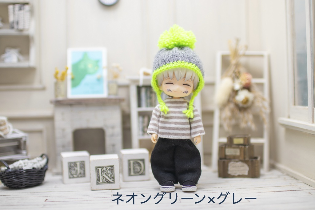 【受注制作】Neon flap Beanie