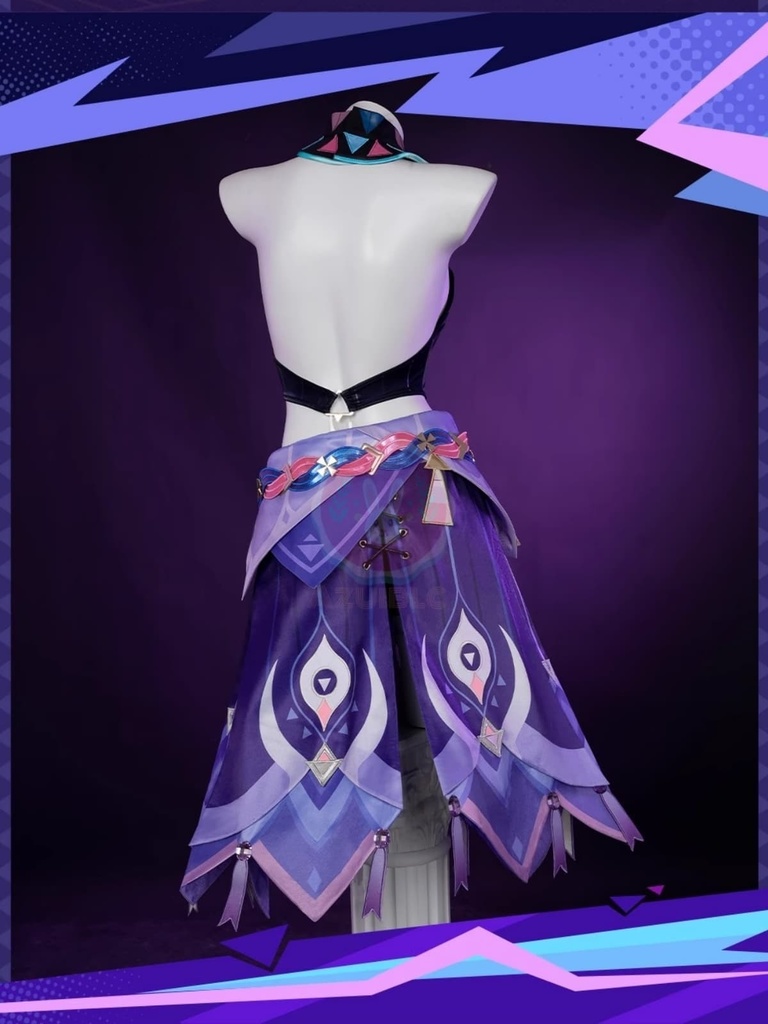 【Azuiblc】原神 シトラリ コスプレ衣装 コスプレ コスチュームセット 金属アクセサリー グラスバーバ グッズ げんしん おしゃれ アニメ cosplay 撮影 祭り イベント