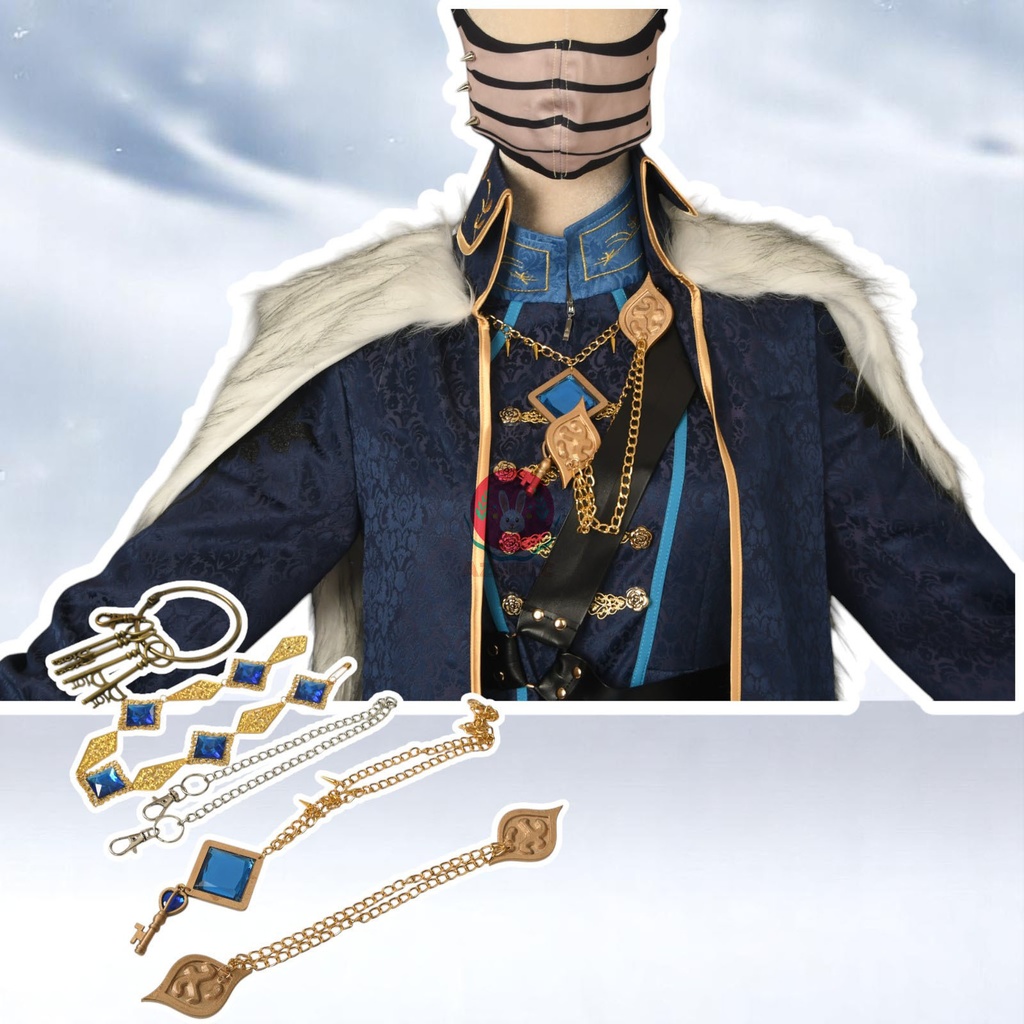 Azuiblc  Identity v 第五人格 隠者 看守長 コスプレ衣装コスチュームセット マスク付き アルヴァ・ロレンツ