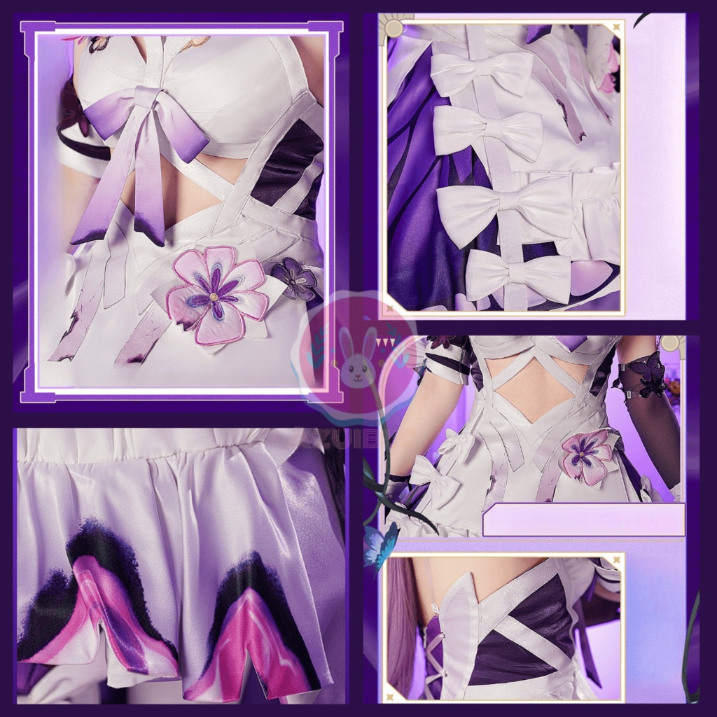 Azuiblc 崩壊:スターレイル キャストリス コスプレ衣装 コスチュームセット 髪飾り付き グッズ おしゃれ アニメ cosplay 撮影 イベント