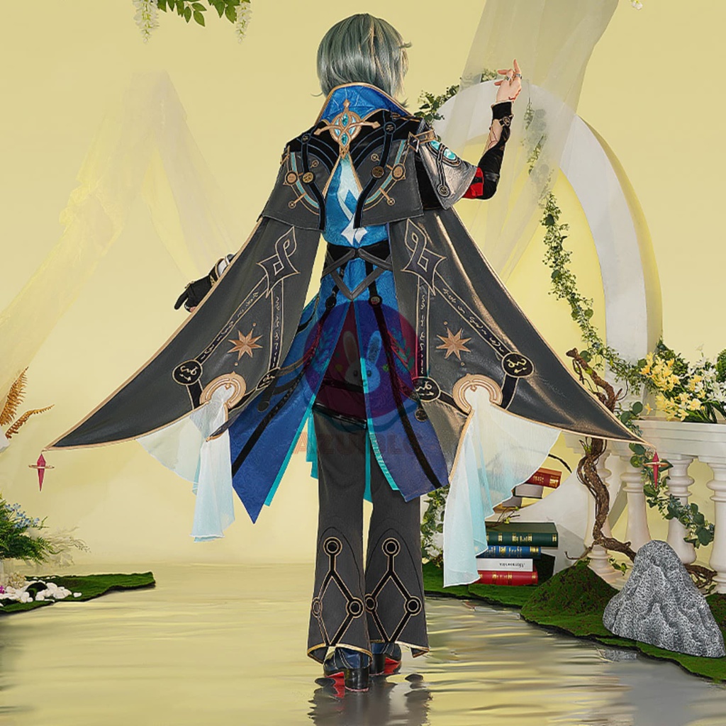 Azuiblc 崩壊:スターレイル アナイクス コスプレ衣装 コスチュームセット 金属アクセサリー 眼帯付き グッズ アニメ cosplay