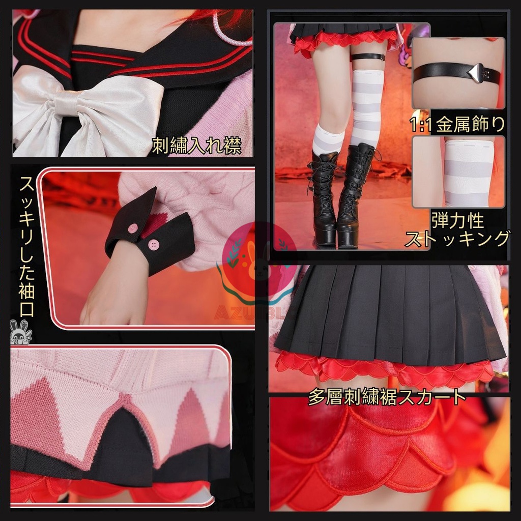 Azuiblc ゼンゼロ 浮波柚葉 コスプレ衣装 コスプレ コスチュームセット ゼンレスゾーンゼロ おしゃれ グッズ アニメ cosplay