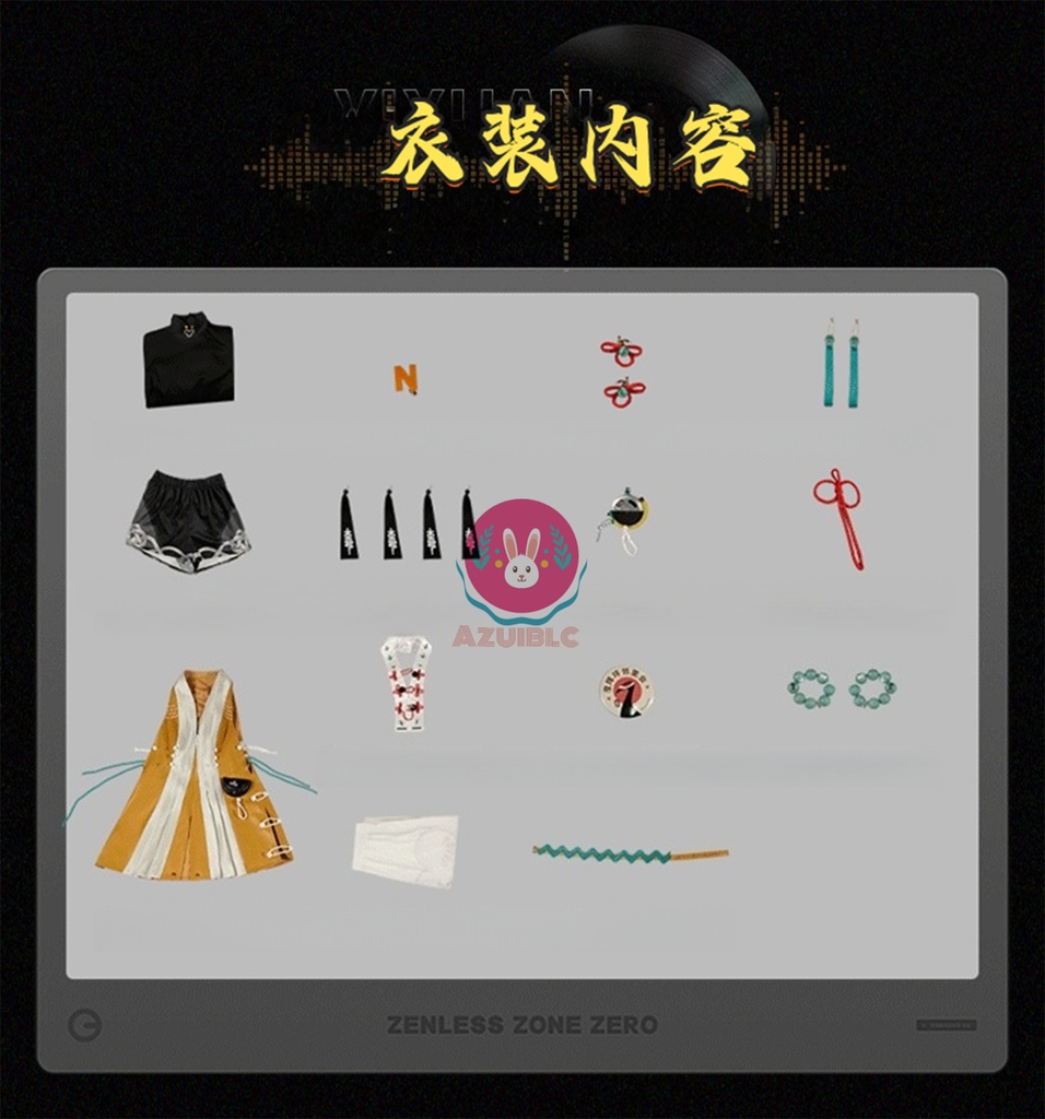 Azuiblc ゼンゼロ リン 暁天に響く鈴 コスプレ衣装 中華風 新衣装 コスチューム ゼンレスゾーンゼロ おしゃれ グッズ おしゃれ アニメ cosplay