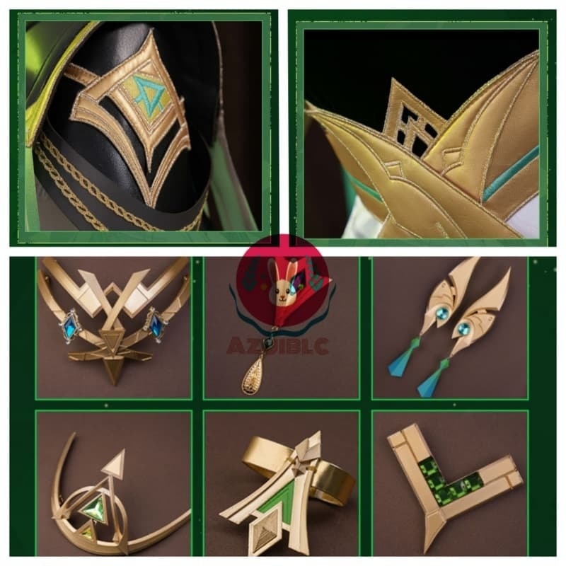 Azuiblc 原神 ネフェル コスプレ衣装 コスプレ コスチュームセット グッズ おしゃれ アニメ cosplay