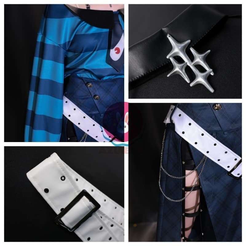 Azuiblc ゼンゼロ 2025 星見雅 FES コスプレ 衣装 ゼンゼロ フェス ロック風 ファンク風 ゼンレスゾーンゼロ cosplay