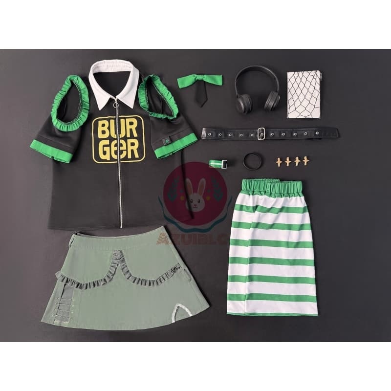 Azuiblc ゼンゼロ 2025 アンビー FES コスプレ 衣装 ゼンゼロ フェス ロック風 ファンク風 ゼンレスゾーンゼロ cosplay