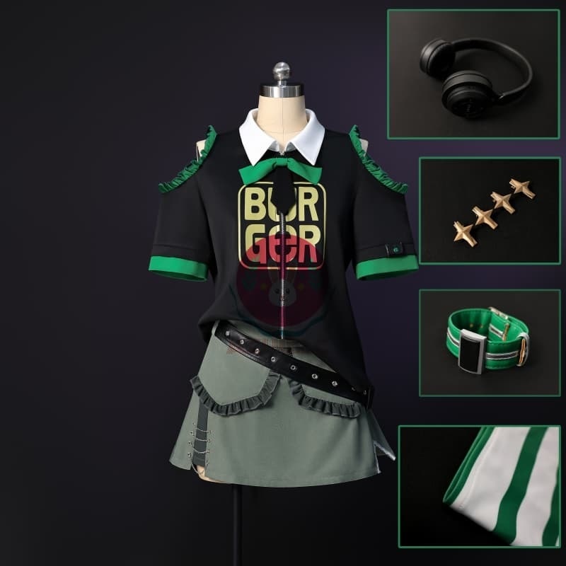 Azuiblc ゼンゼロ 2025 アンビー FES コスプレ 衣装 ゼンゼロ フェス ロック風 ファンク風 ゼンレスゾーンゼロ cosplay