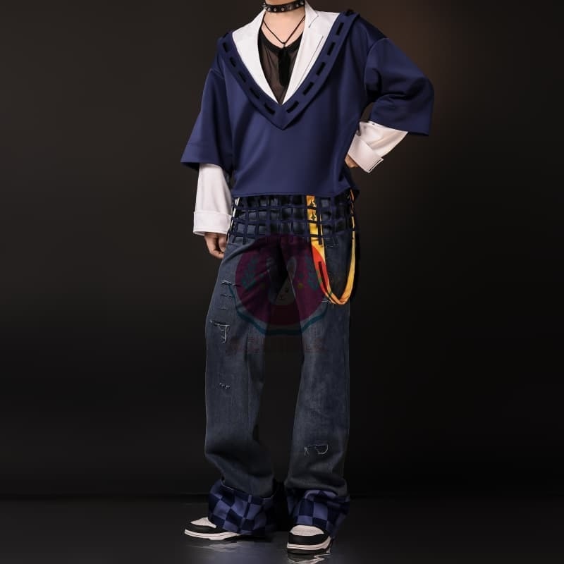 Azuiblc ゼンゼロ 2025 浅羽悠真 FES コスプレ 衣装 ゼンゼロ フェス ロック風 ファンク風 ゼンレスゾーンゼロ cosplay