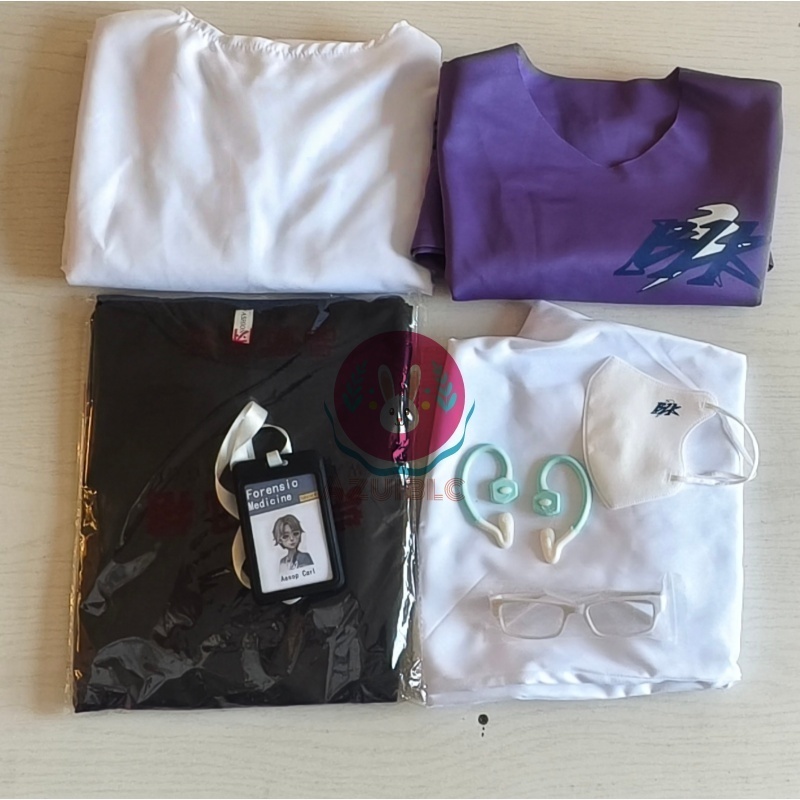 Azuiblc IdentityV 納棺師 BLK Aesop コスプレ 衣装 第五人格 BLK戦隊 コスチュームセット イソップ・カール cosplay