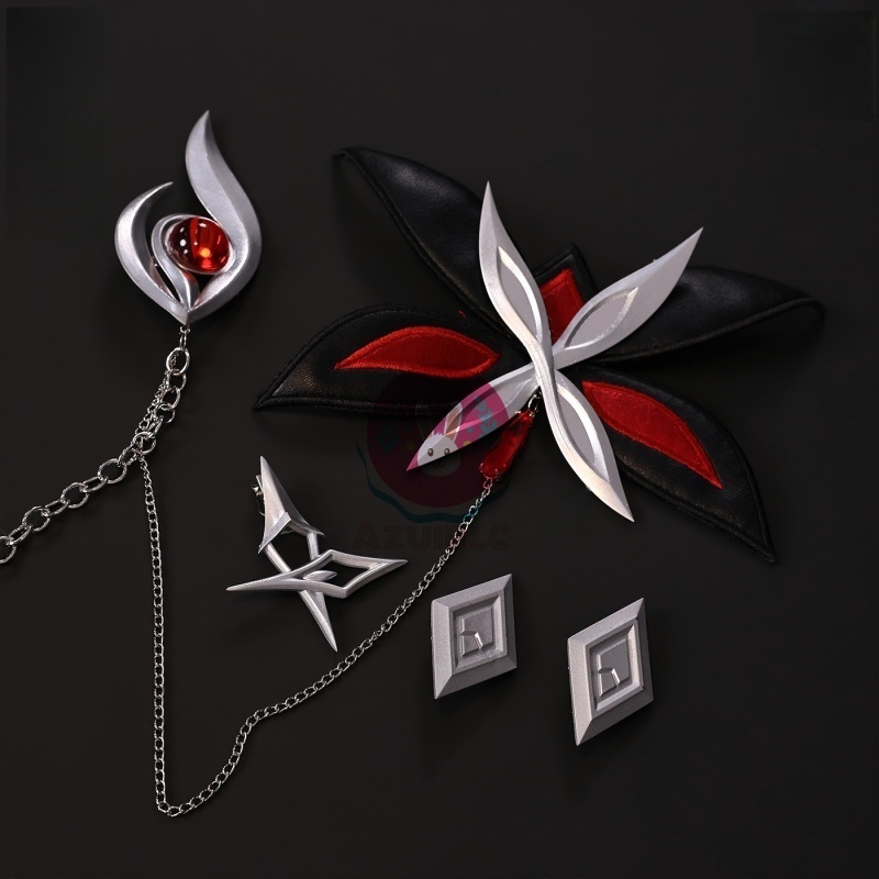 Azuiblc 原神 FES 2026 召使 アルレッキーノ コスプレ 衣装 フェス お洋服 ドレス コスチュームセット cosplay