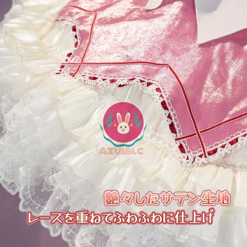 Azuiblc 鹿目まどか コスプレ 衣装 劇場版 魔法少女まどか☆マギカ〈ワルプルギスの廻天〉コスチュームセット cosplay