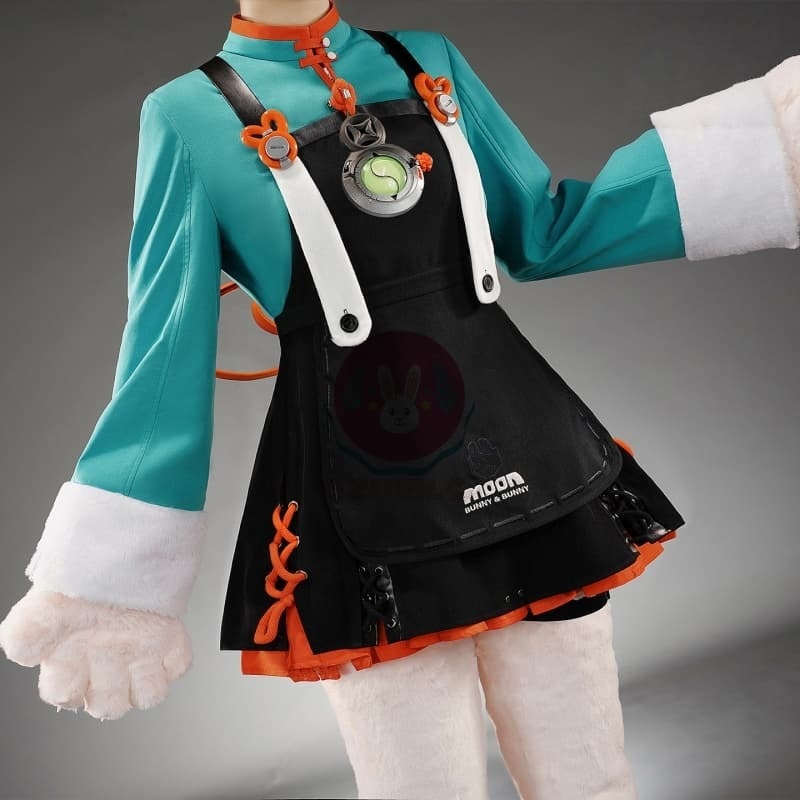 Azuiblc ゼンゼロ ザオ 照 コスプレ衣装 ウサ耳 尻尾付き コスチュームセット ウサギ娘 獣娘 ゼンレスゾーンゼロ おしゃれ アニメ cosplay