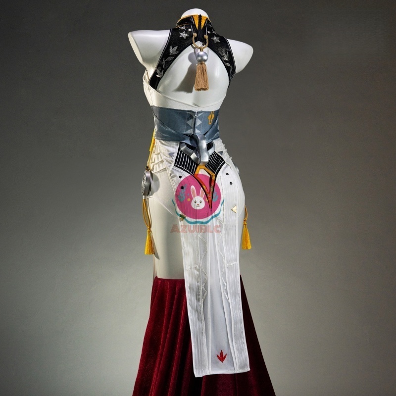 Azuiblc ゼンゼロ 葉瞬光 コスプレ 衣装 尻尾付き タトゥーシール ようしゅんこう チャイナ服 コスチュームセット ゼンレスゾーンゼロ cosplay