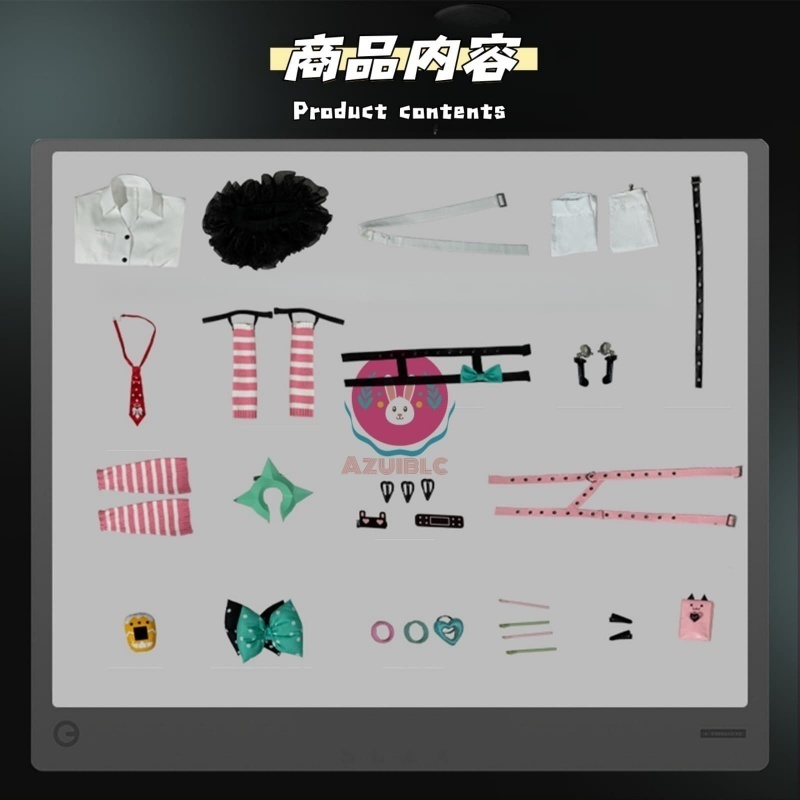 Azuiblc ゼンゼロ 千夏ラミエル コスプレ衣装 アイドル 舞台服 3D飾り コスチュームセット アニメ cosplay