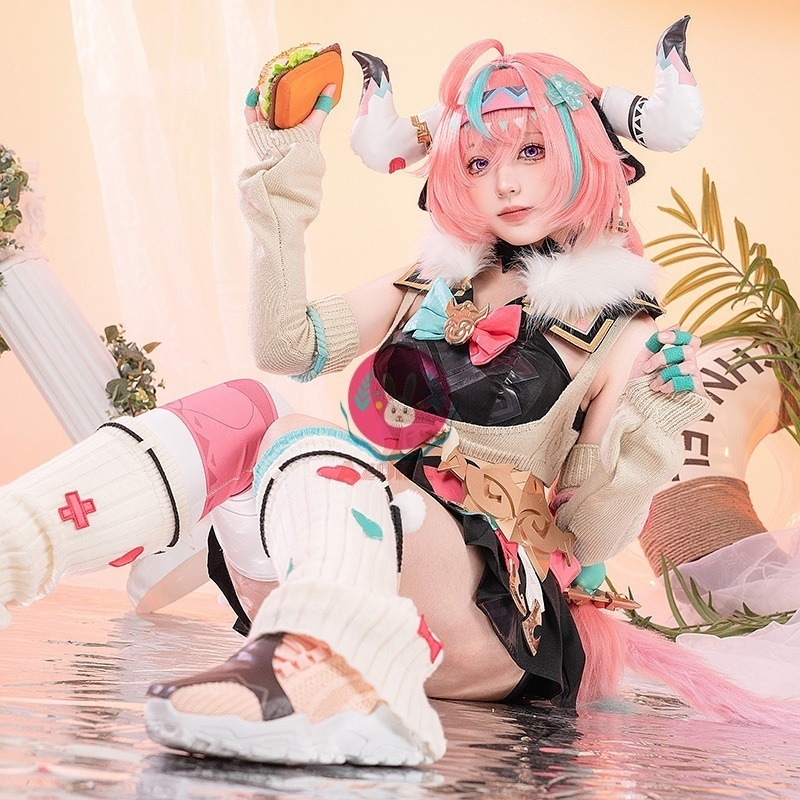 Azuiblc 原神 ヴァレサ コスプレ衣装 マスク付き 尻尾 コスチュームセット cosplay 撮影り イベント