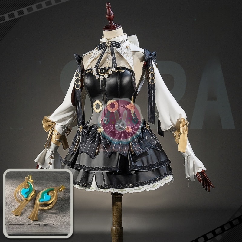 Azuiblc ゼンゼロ アストラ・ヤオ コスプレ衣装 シャンデリアの下で 新衣装 歌姫 舞台服 3Dプリントアクセサリー コスチュームセット cosplay