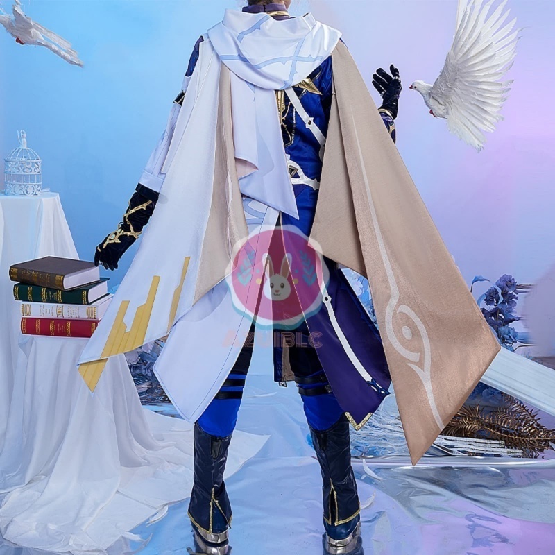 Azuiblc 崩壊:スターレイル サンデー 調和 コスプレ衣装 コスチュームセット 金属アクセサリー グッズ 羽根 天使の環付き cosplay